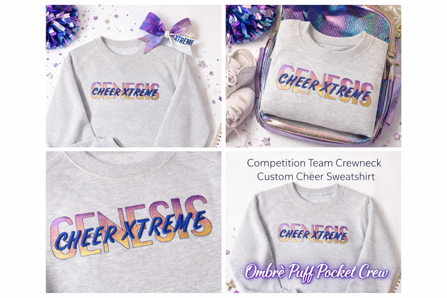 Genesis Ombré Puff Pocket Crew