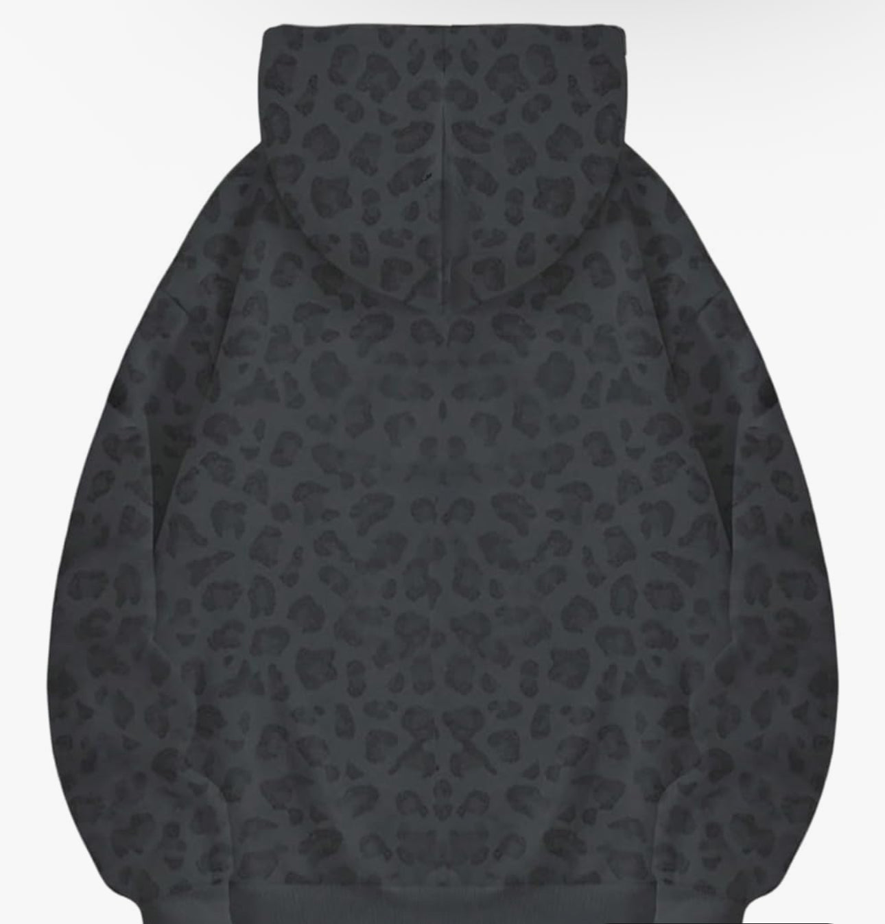 Leopard print polyester fabric with embroidered Goal Digger design detail Motivational Sweatshirt