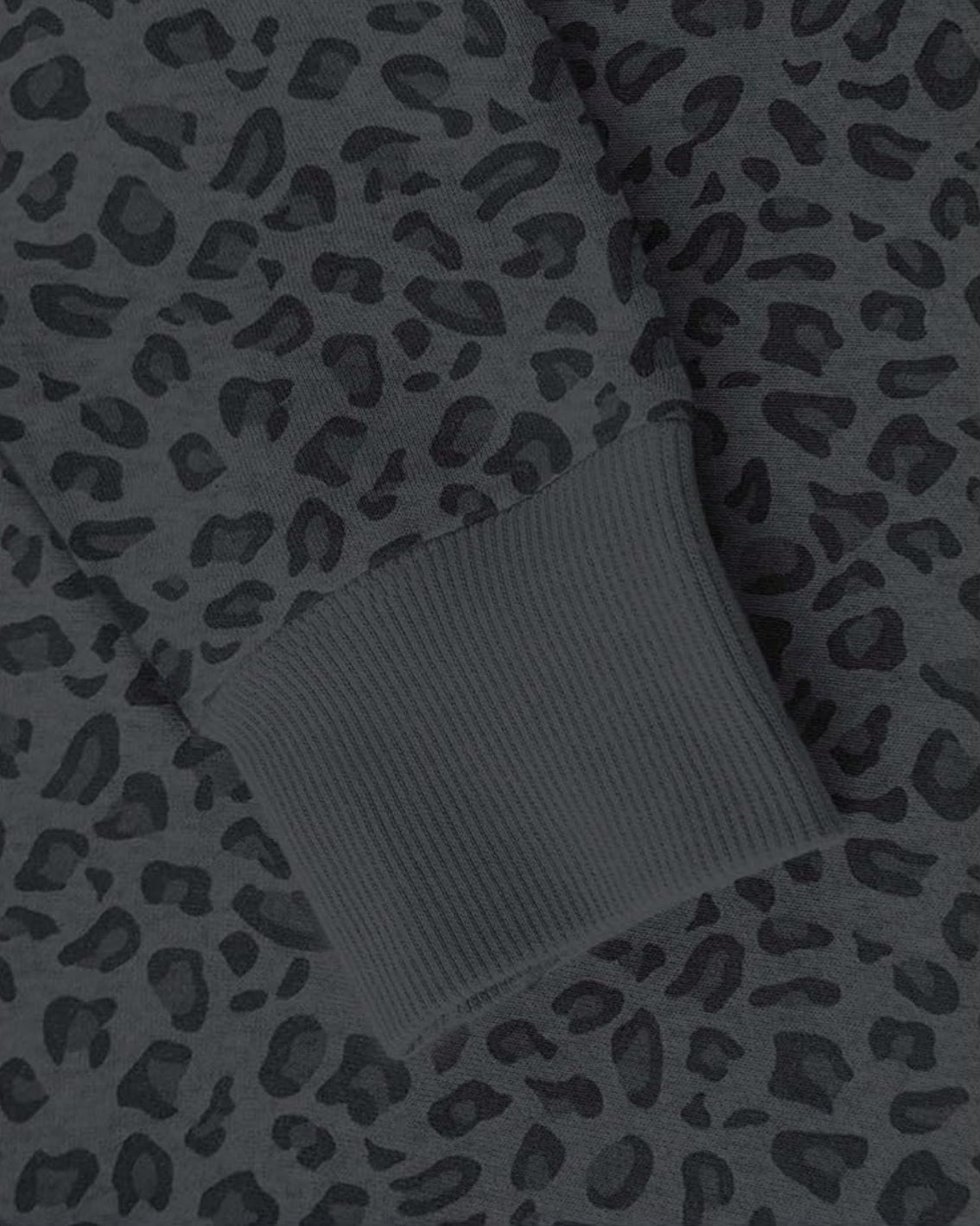 Leopard print polyester fabric with embroidered Goal Digger design detail Motivational Sweatshirt