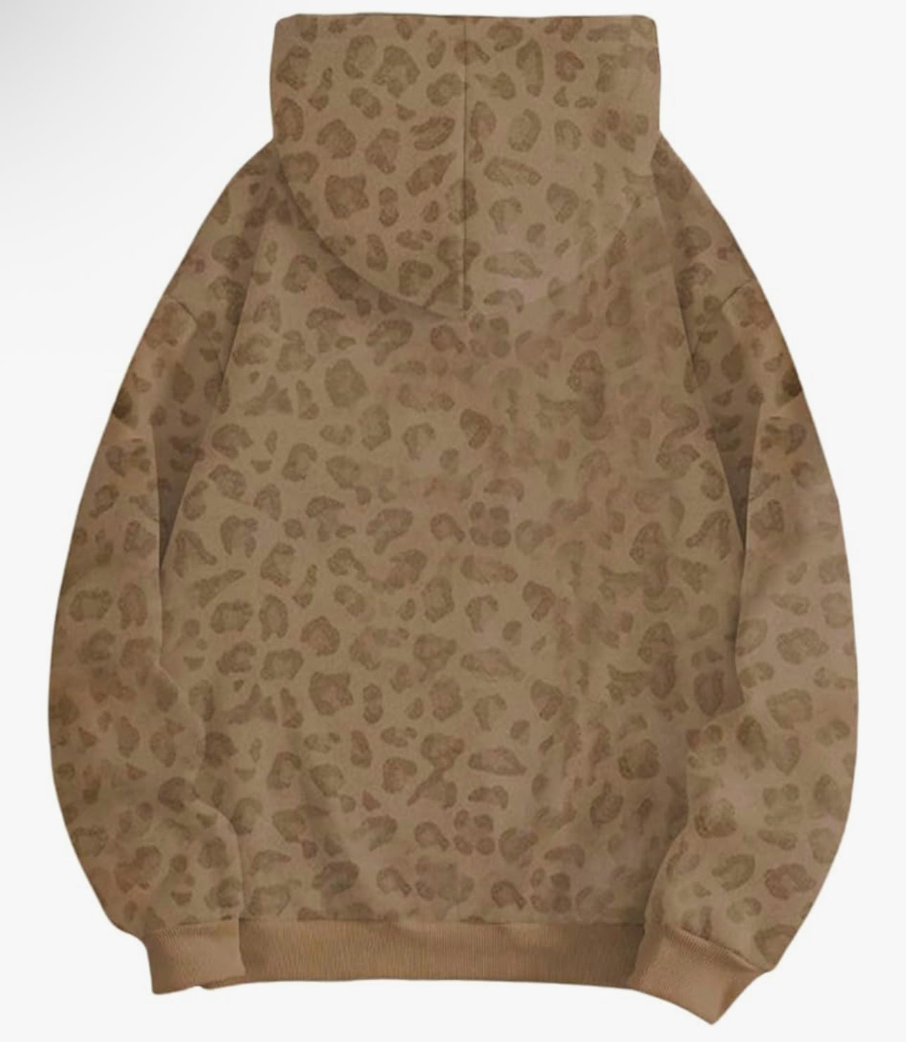 Leopard print polyester fabric with embroidered Goal Digger design detail Motivational Sweatshirt